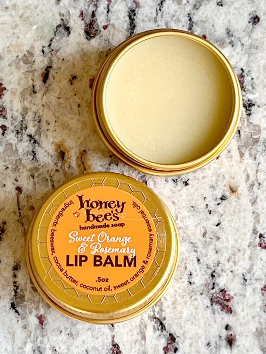 Sweet Orange & Rosemary Lip Balm